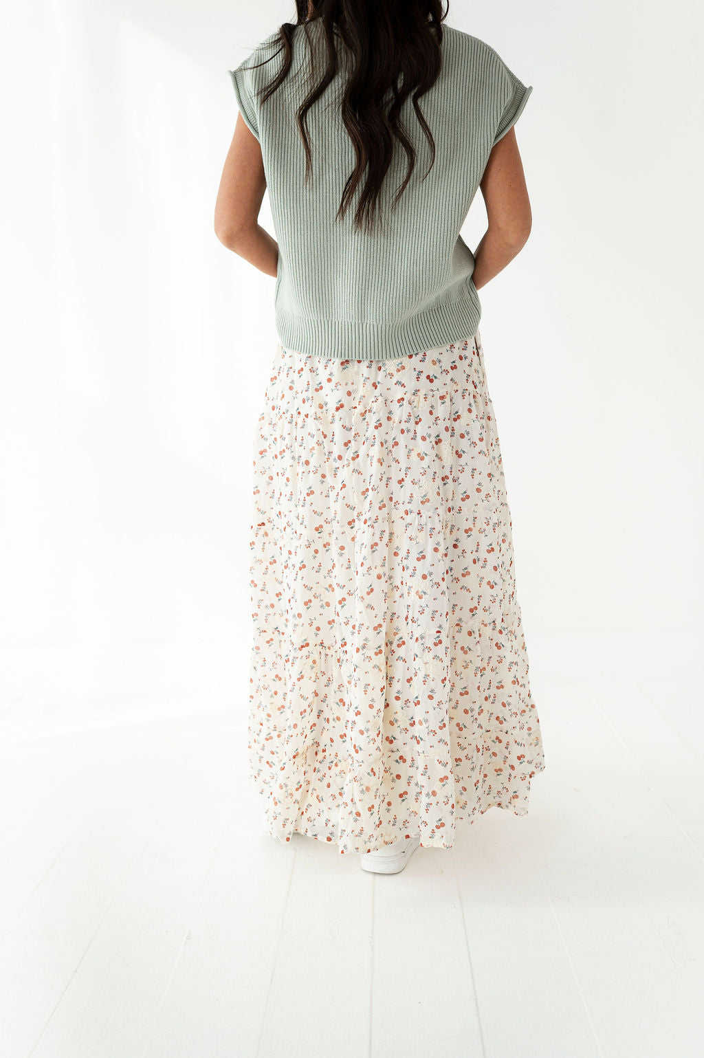 Cerise Tiered Skirt