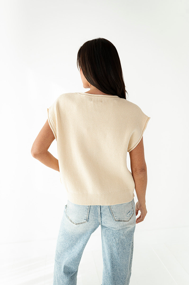 Oakley Knit Top in Ivory