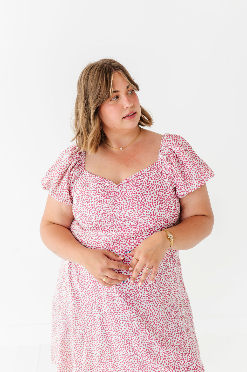 Tuesday Floral Dress in Pink