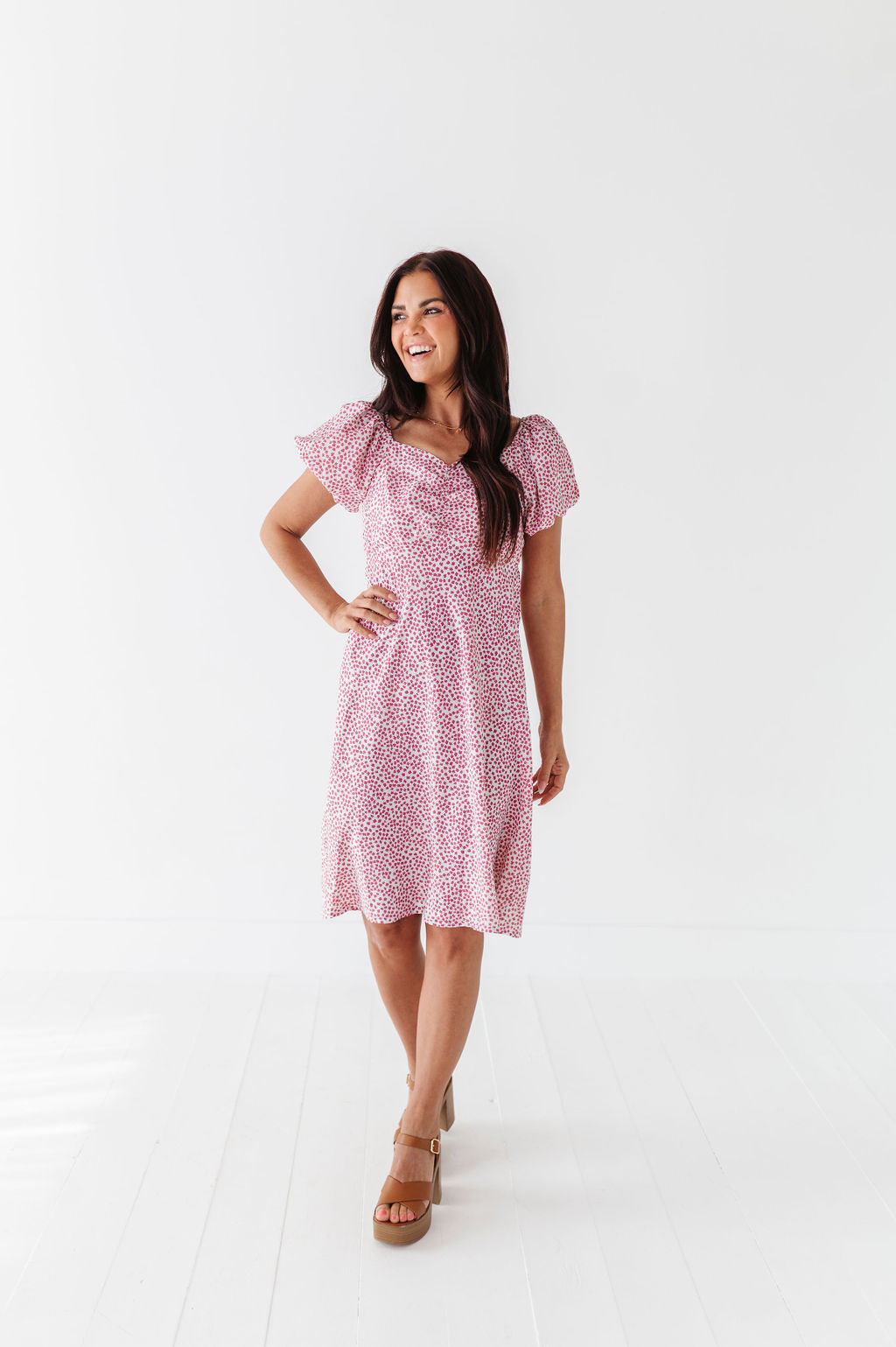Tuesday Floral Dress in Pink