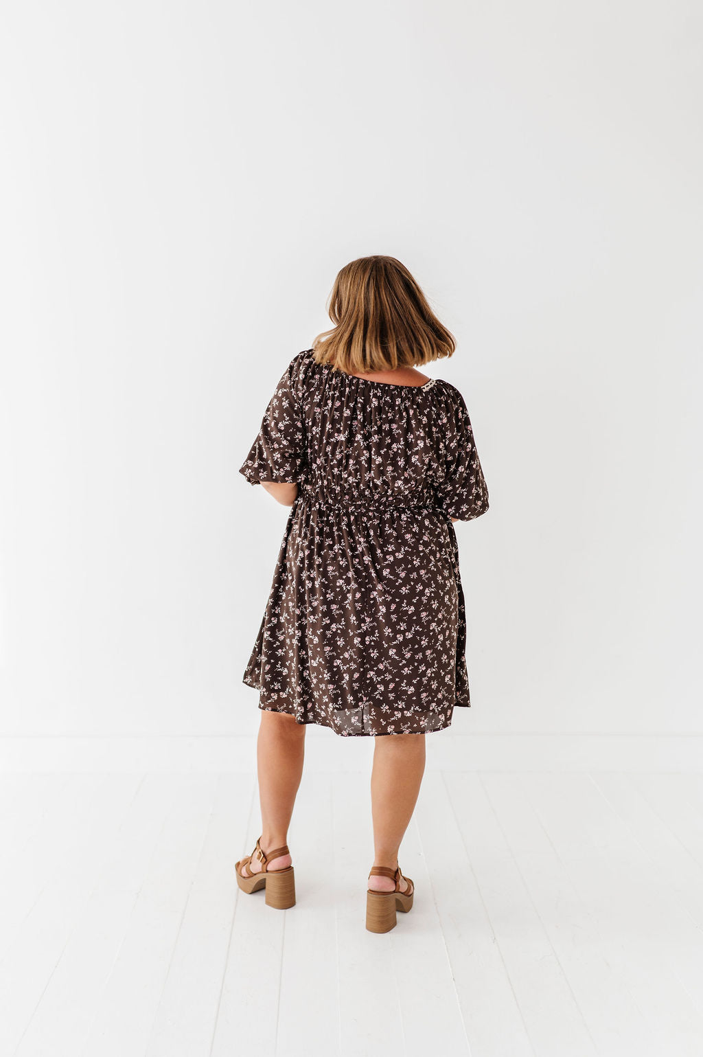 Gianna Dress in Brown