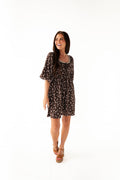 Gianna Dress in Brown