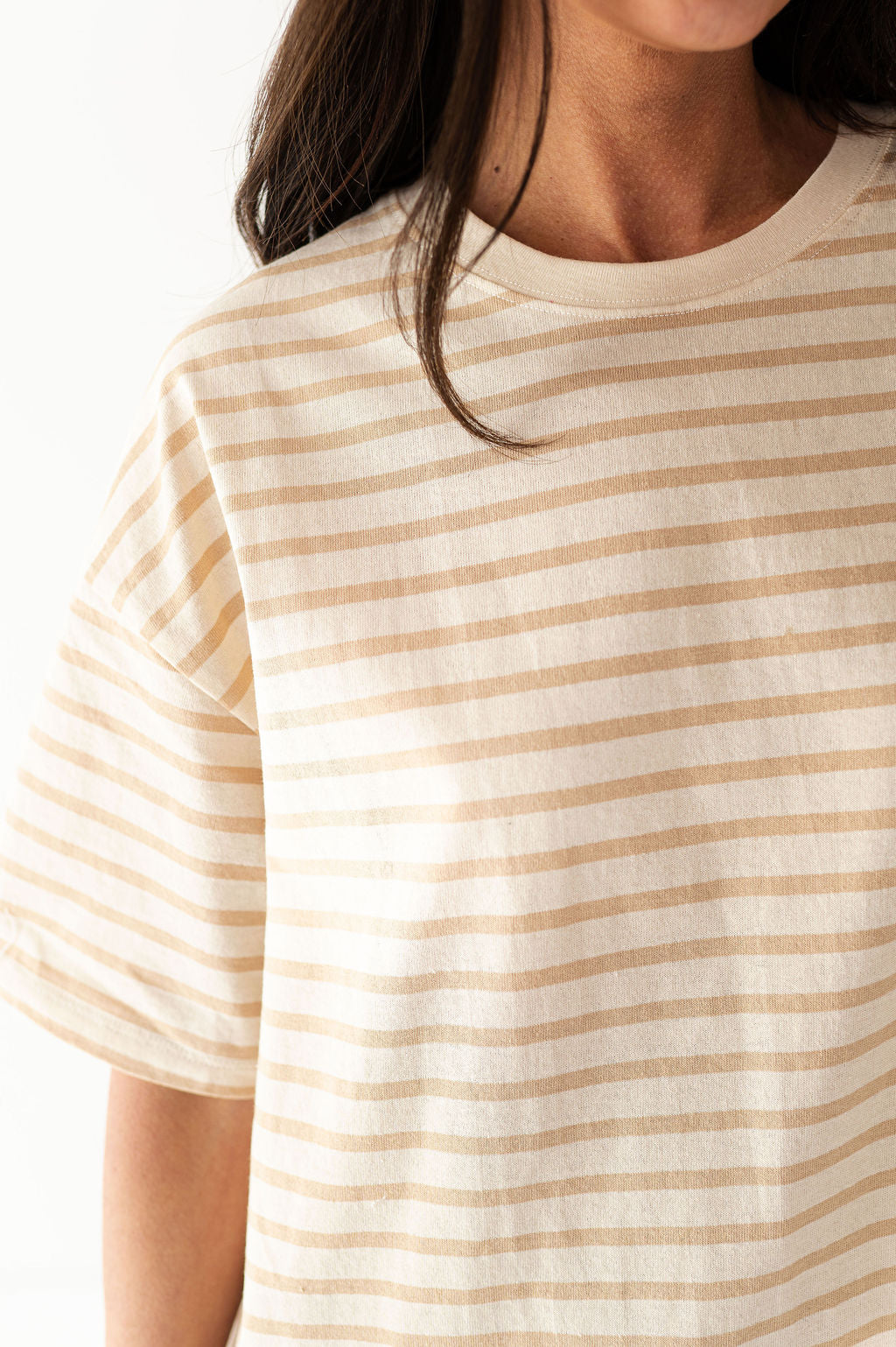 Felix Oversized Tee in Light Taupe