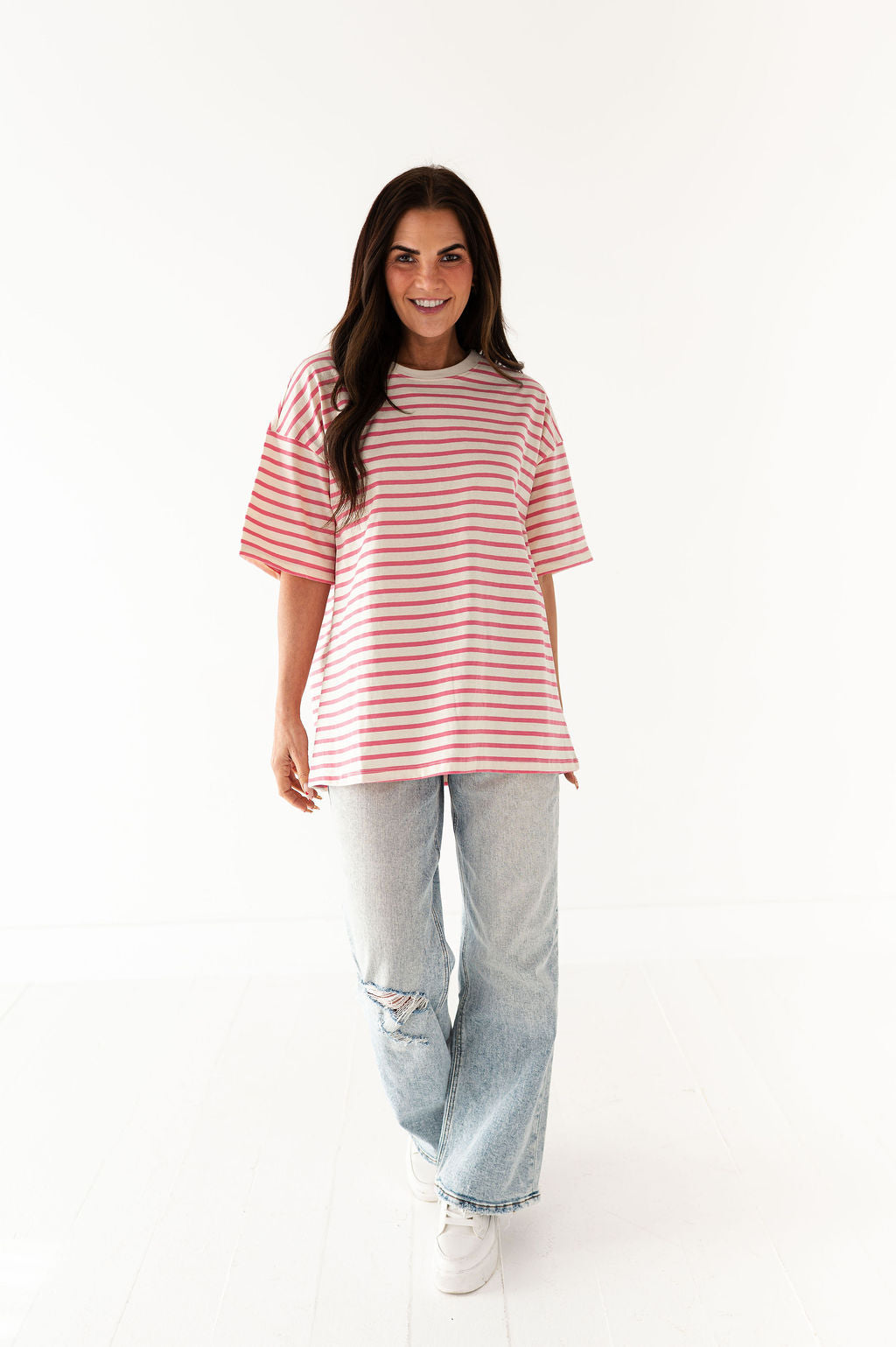 Felix Oversized Tee in Pink