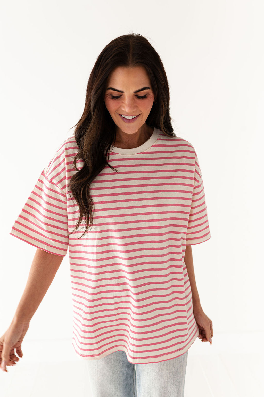 Felix Oversized Tee in Pink