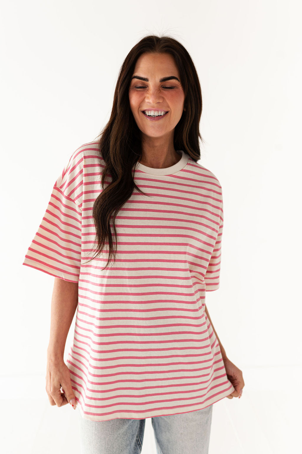 Felix Oversized Tee in Pink