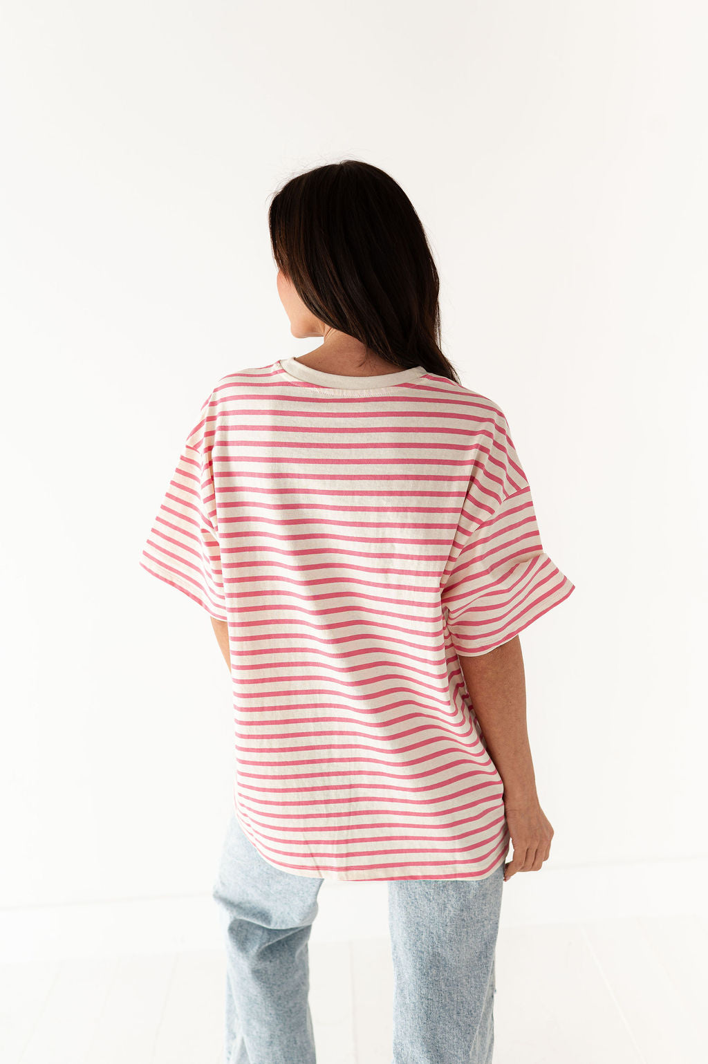 Felix Oversized Tee in Pink