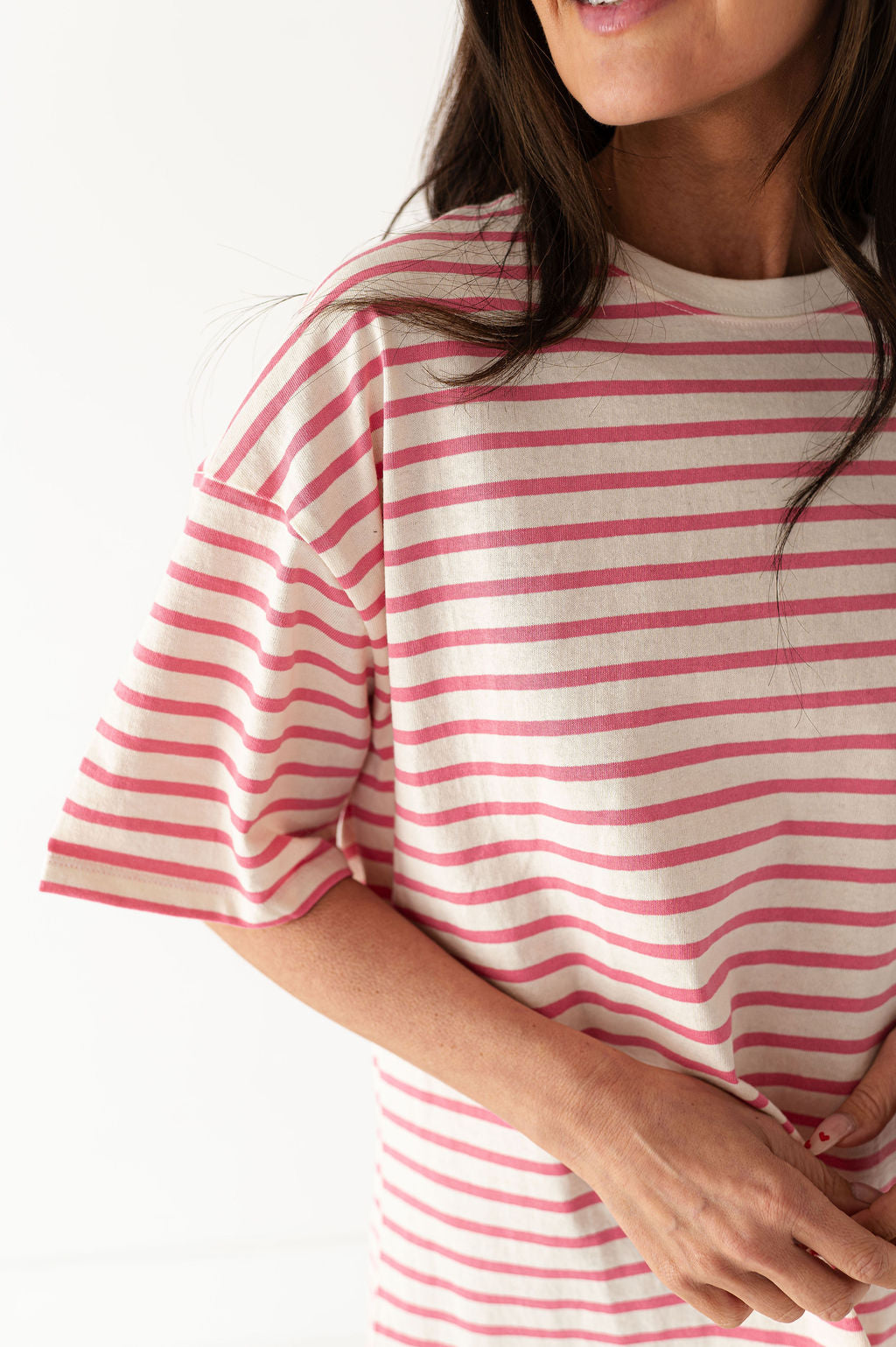 Felix Oversized Tee in Pink