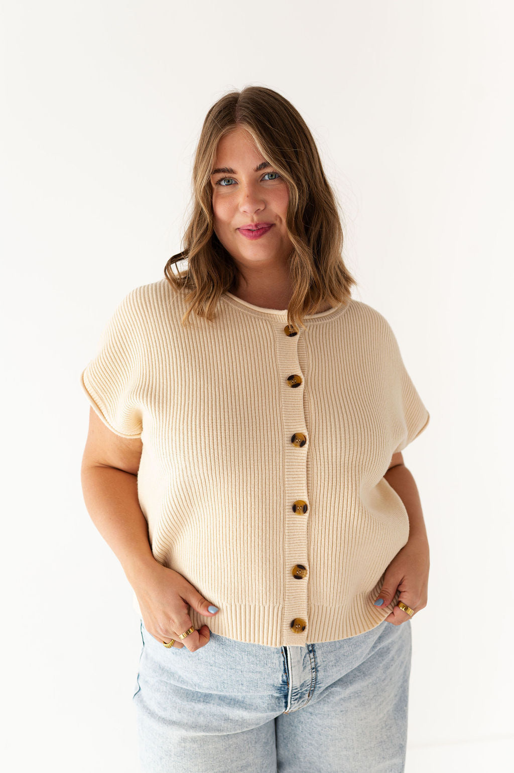 Oakley Knit Top in Ivory