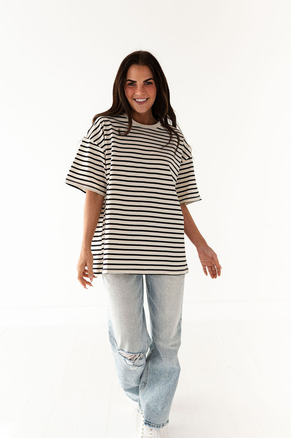 Felix Oversized Tee in Black