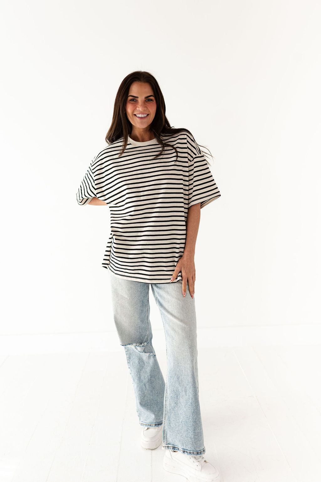 Felix Oversized Tee in Black