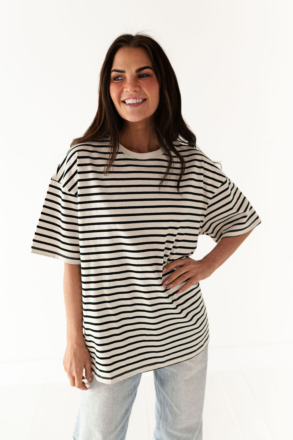 Felix Oversized Tee in Black