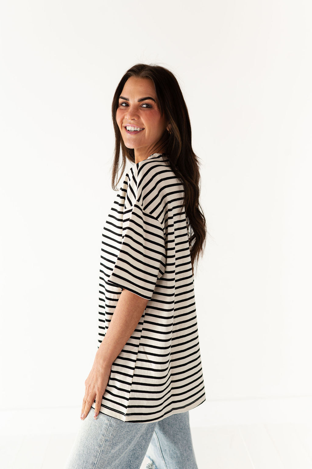 Felix Oversized Tee in Black