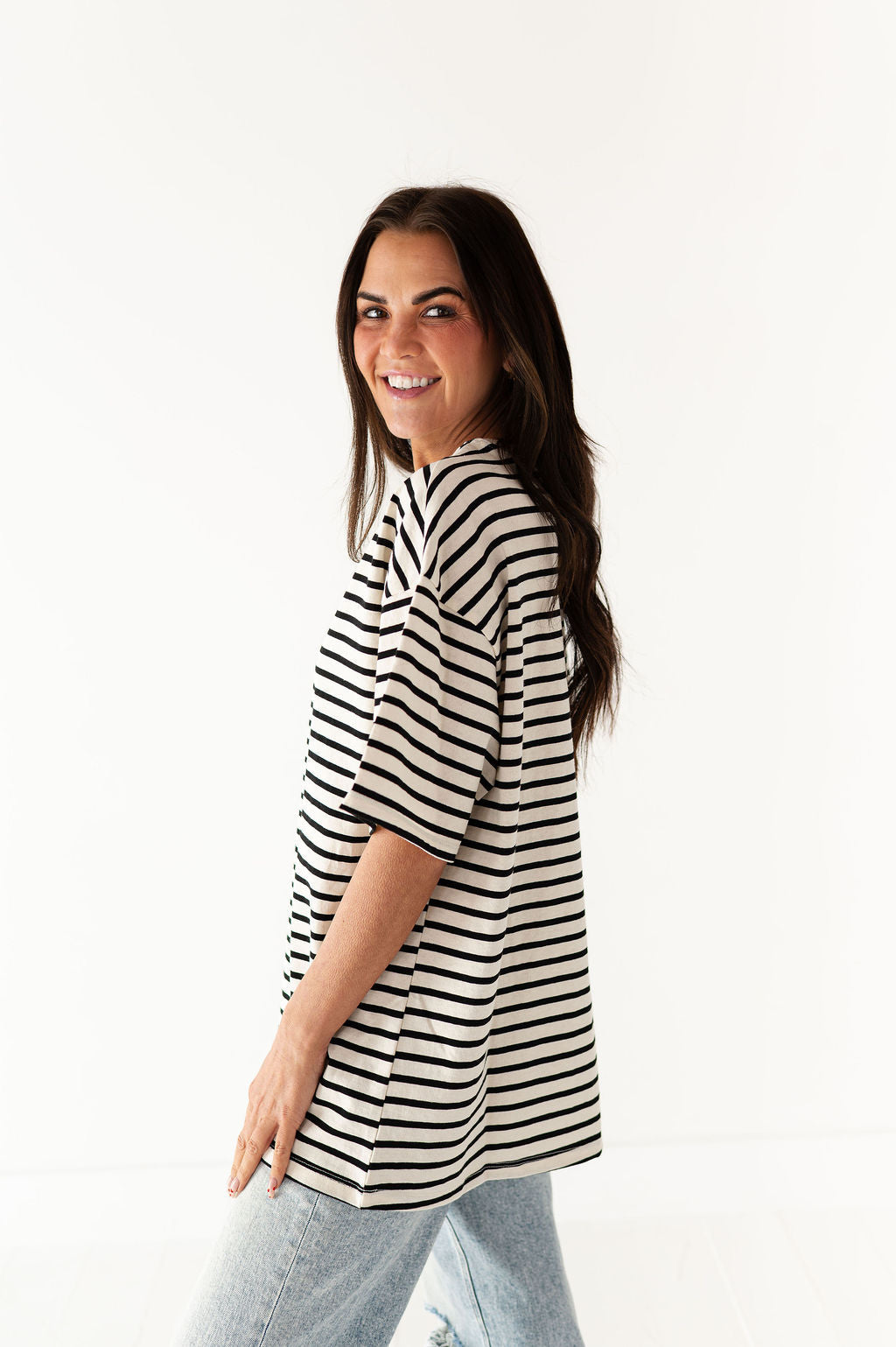Felix Oversized Tee in Black