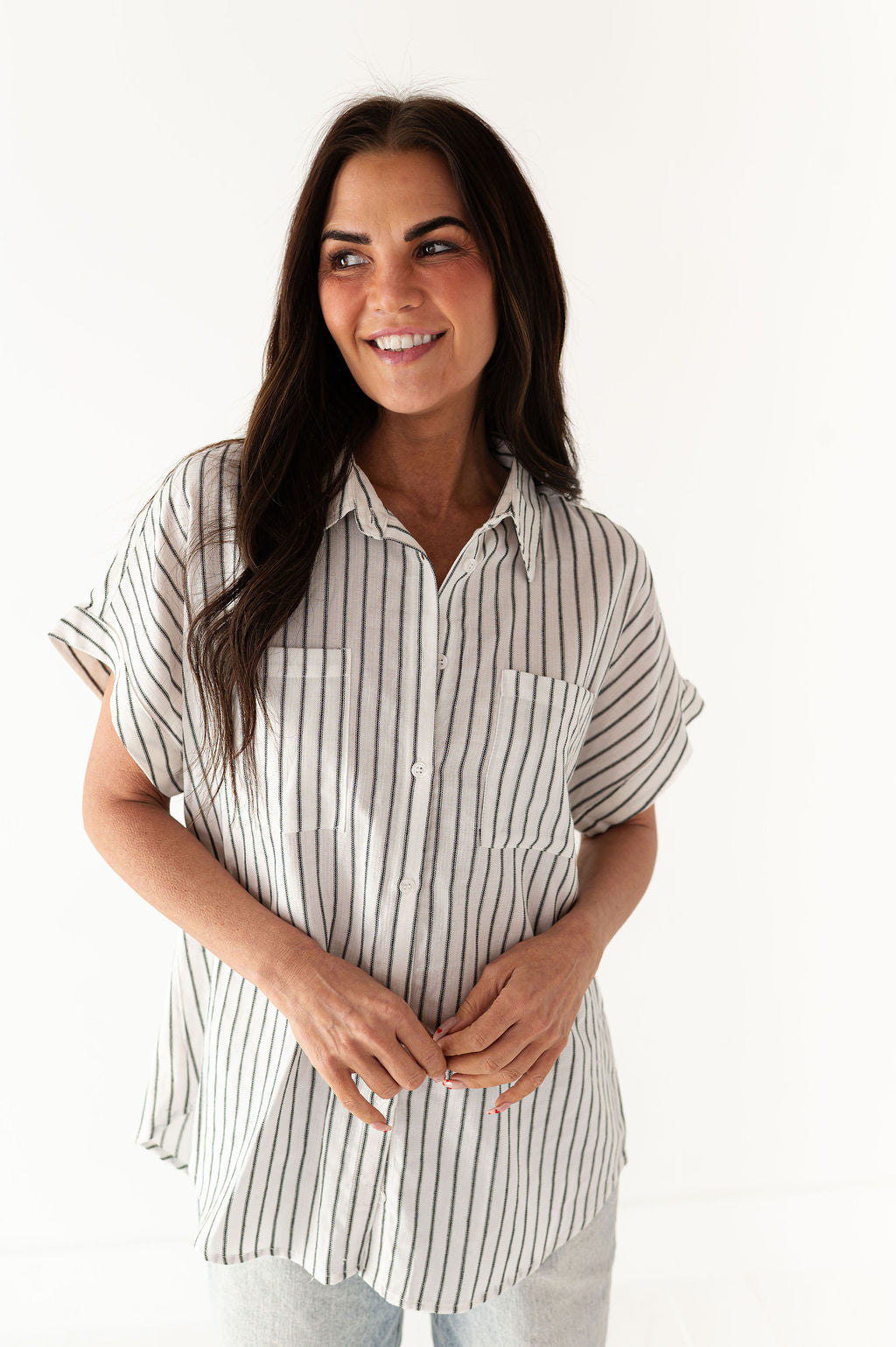 Jonas Button Up in Black