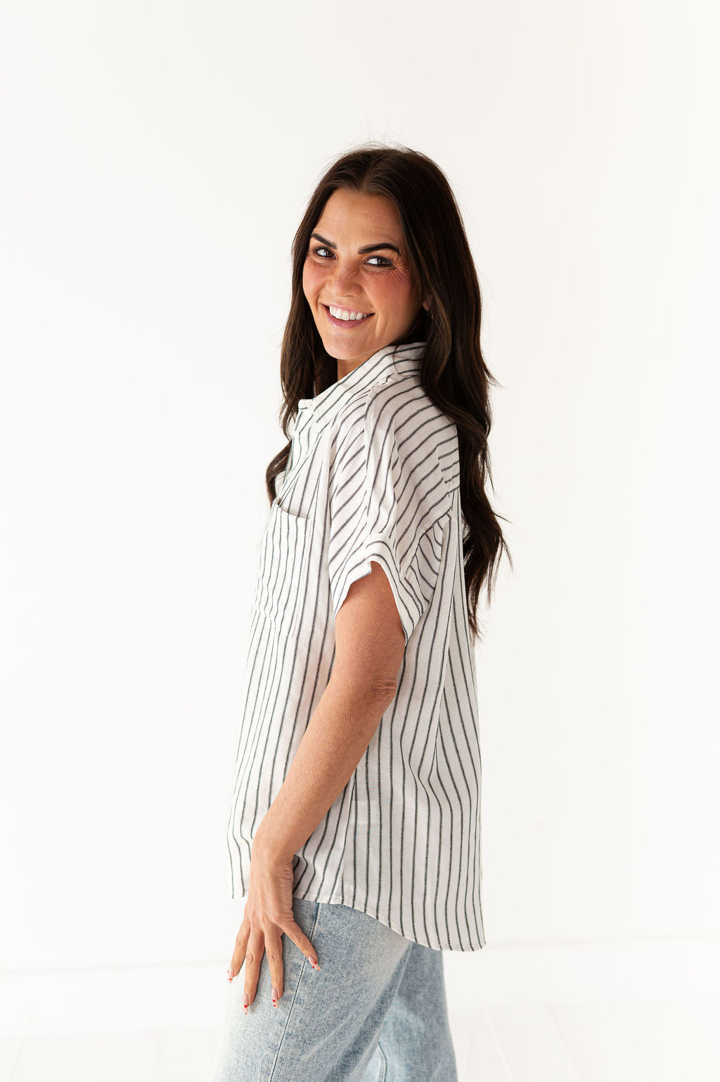 Jonas Button Up in Black