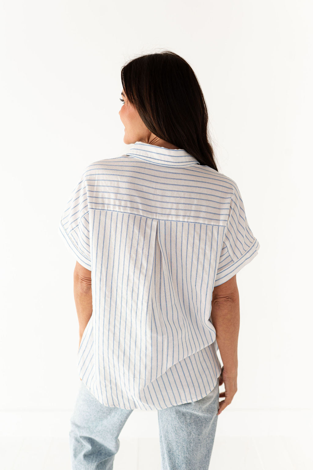 Jonas Button Up in Royal Blue