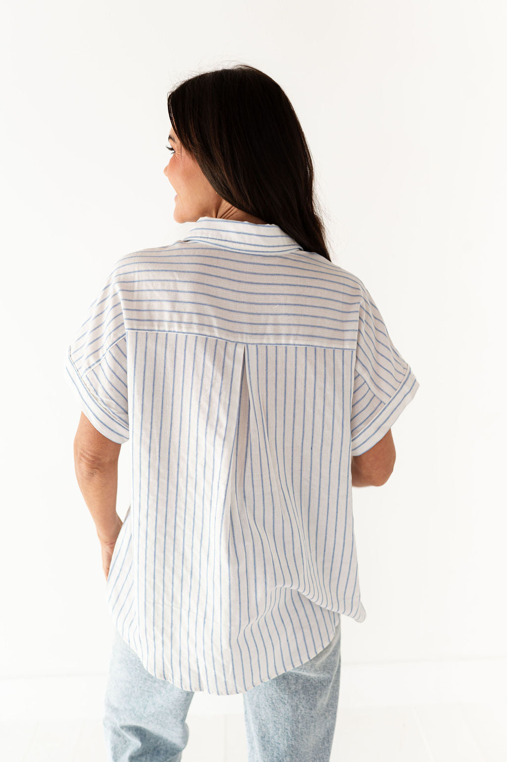 Jonas Button Up in Royal Blue