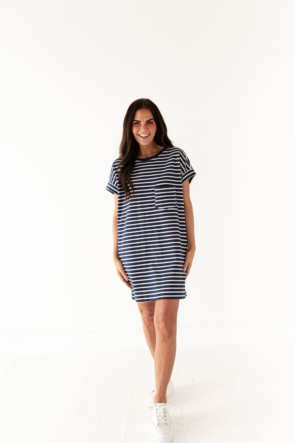 Becca T-Shirt Dress in Navy