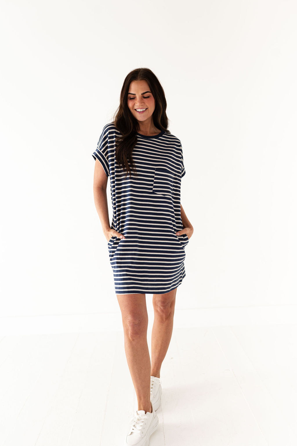 Becca T-Shirt Dress in Navy